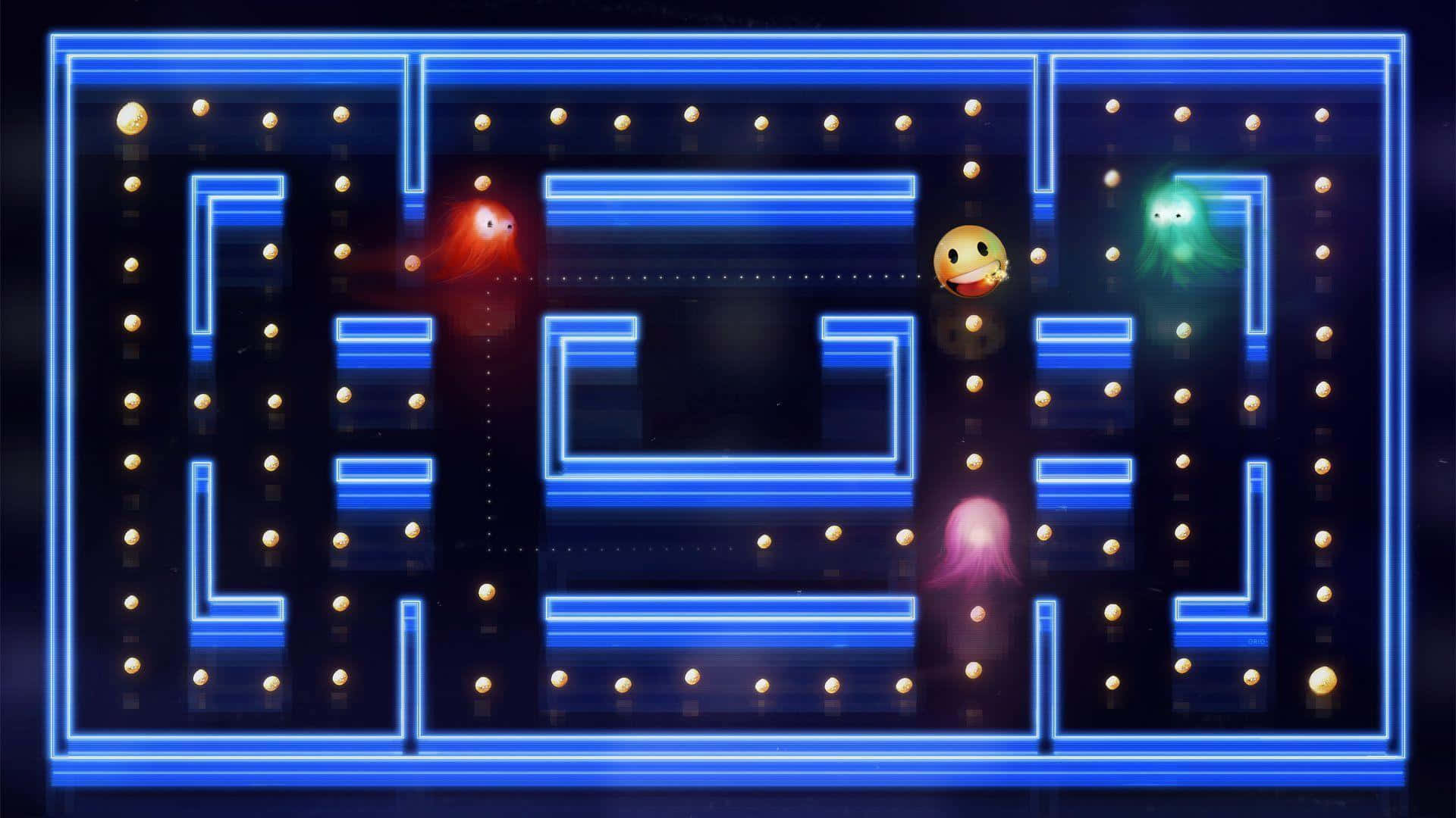 “Relive the nostalgia with HD Pacman!” Wallpaper