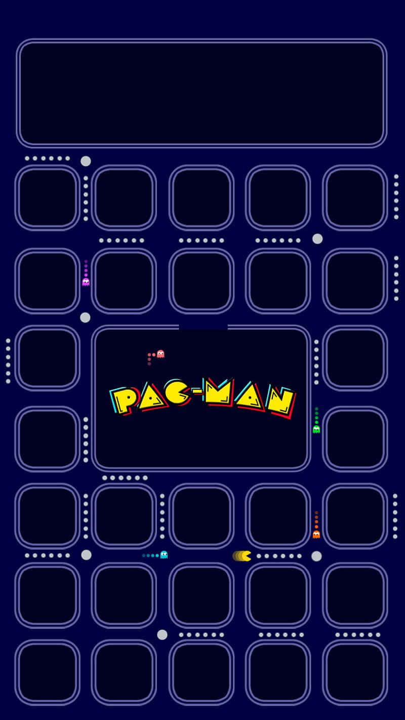 Nyd Classic 80'er sjov med HD Pacman Wallpaper. Wallpaper