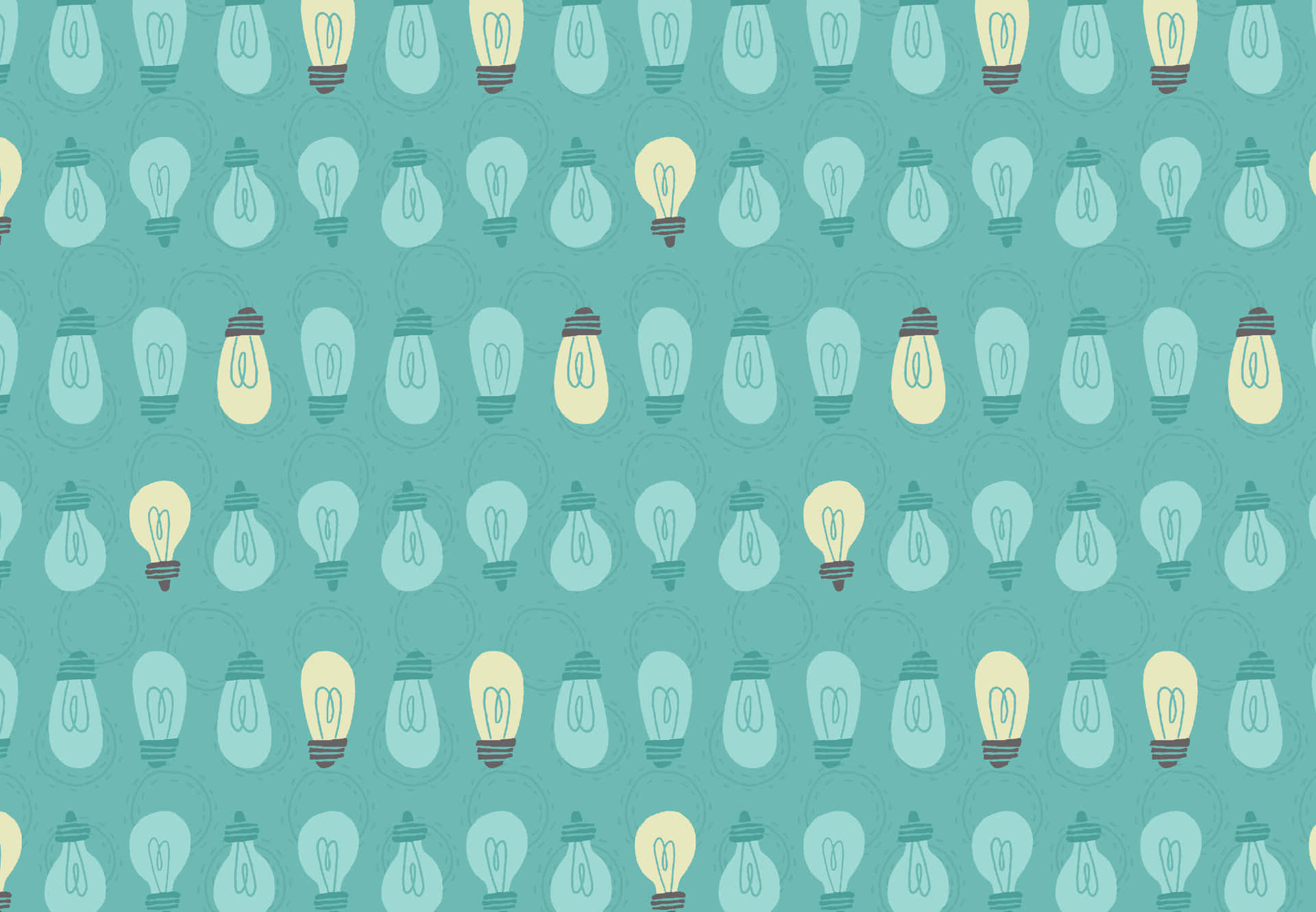 Hd Pattern Blue Lightbulbs Wallpaper