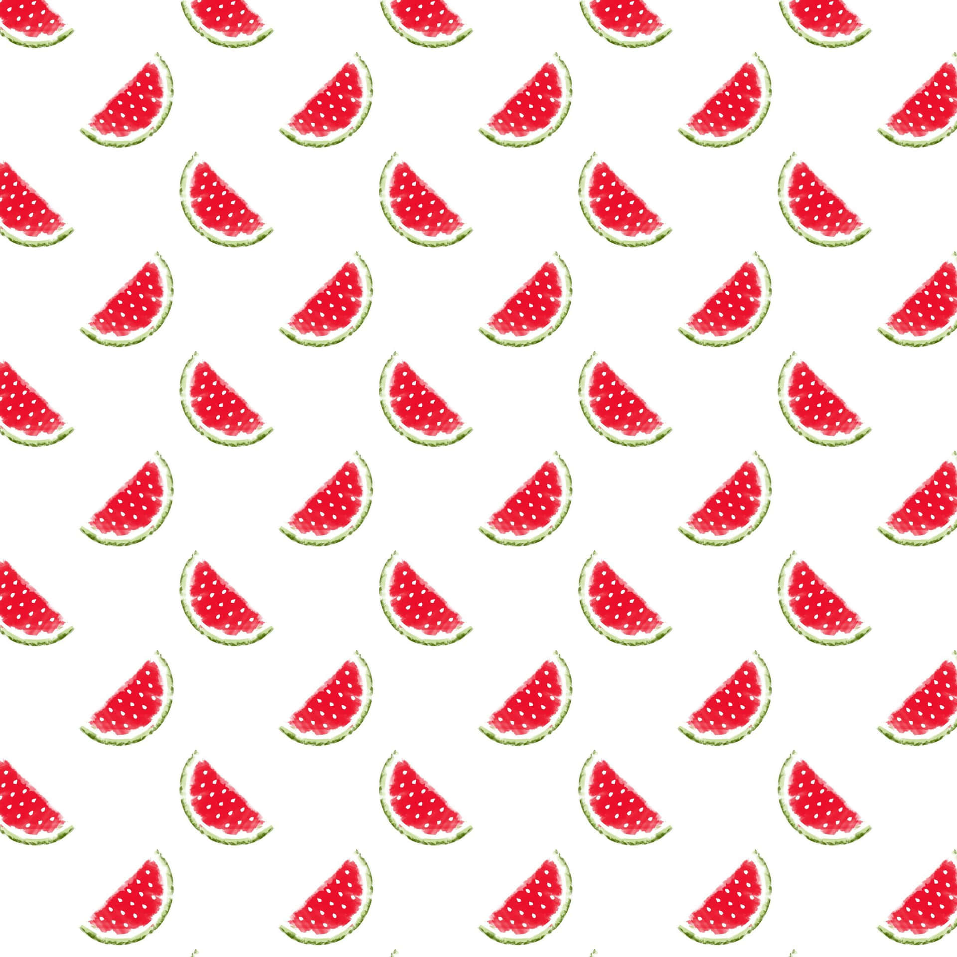 HD Pattern Half Watermelon Slices Wallpaper