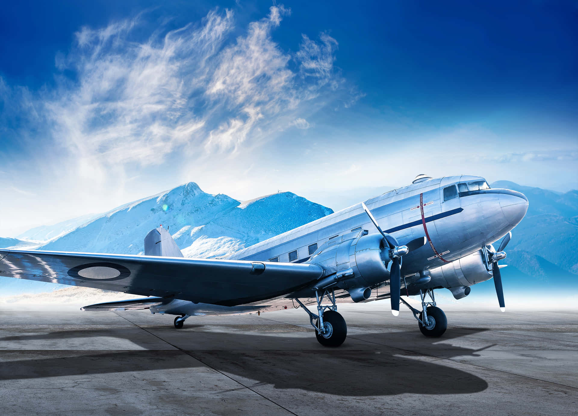 Experience the wonders of aviation with this powerful HD plane background.