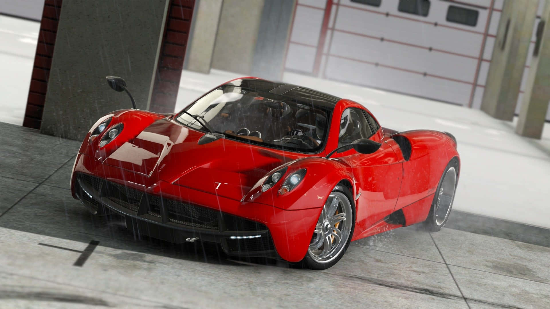 Hd Project Cars Red Pagani Huayra Display Background