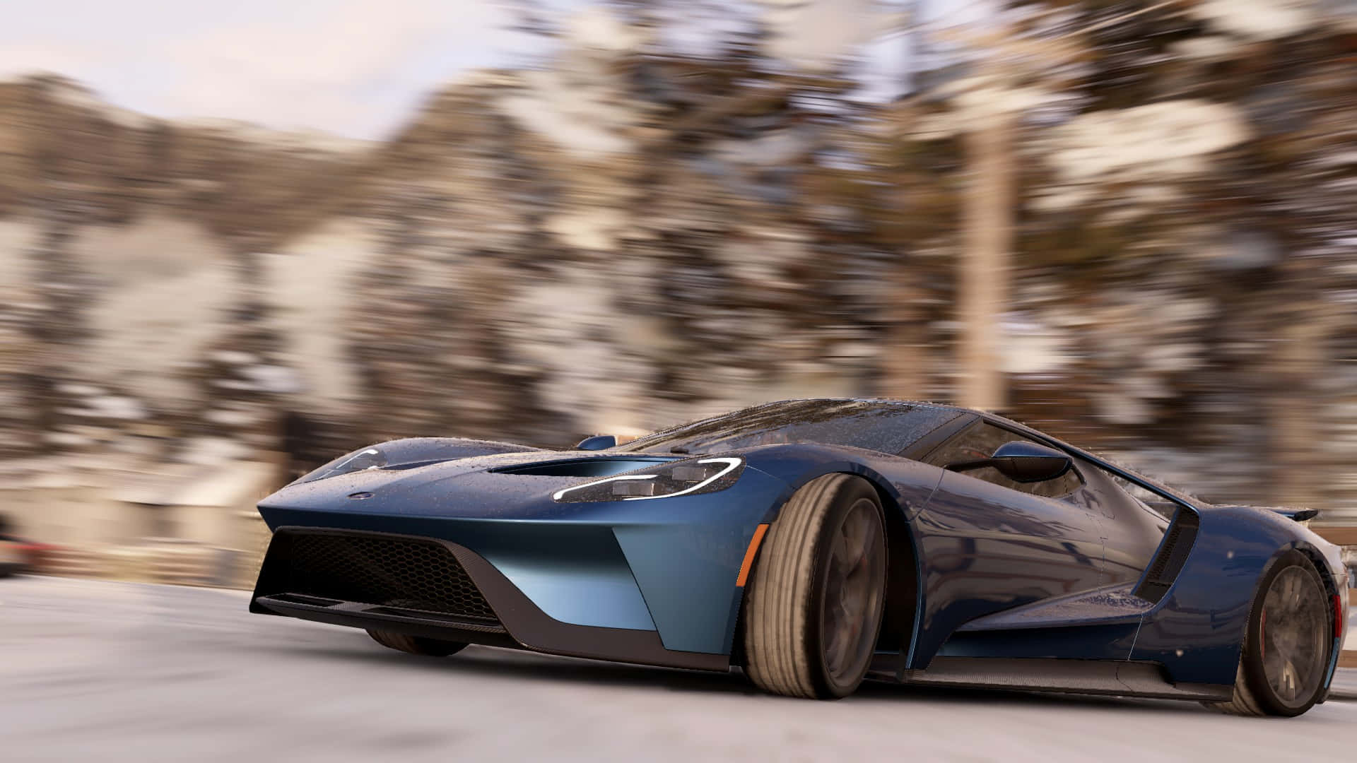 Hd Project Cars Blue Ford Gt Background