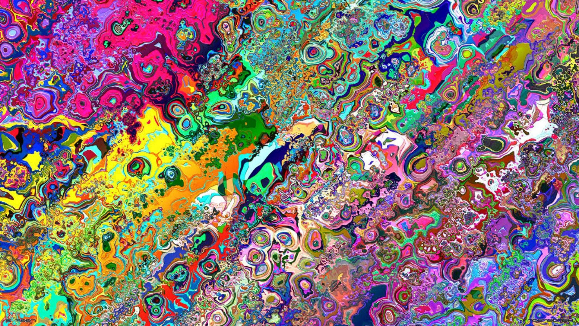Hd Psychedelic Window Background Wallpaper