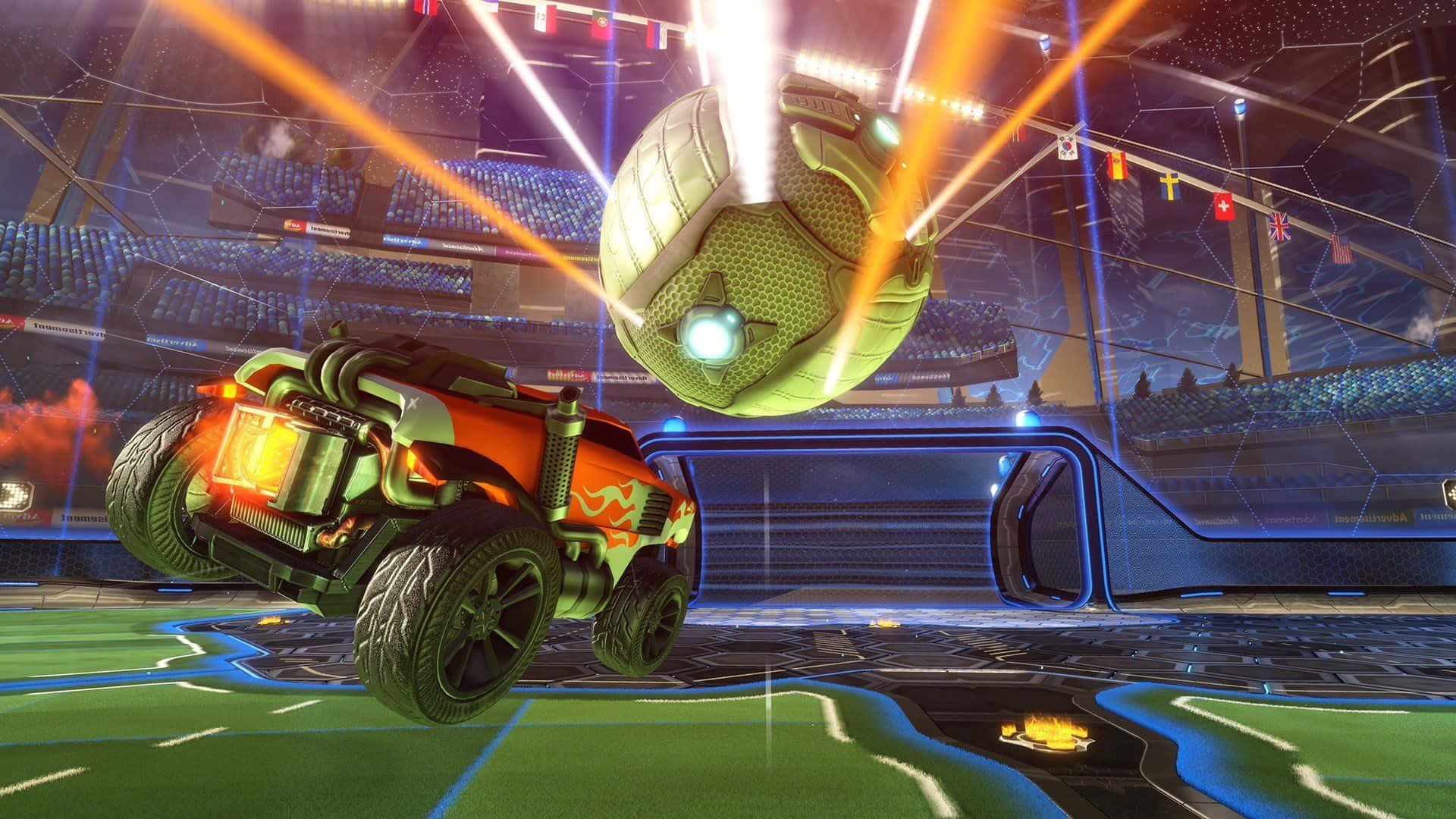"Competitive eSports Action in HD Quality - Rocket League"