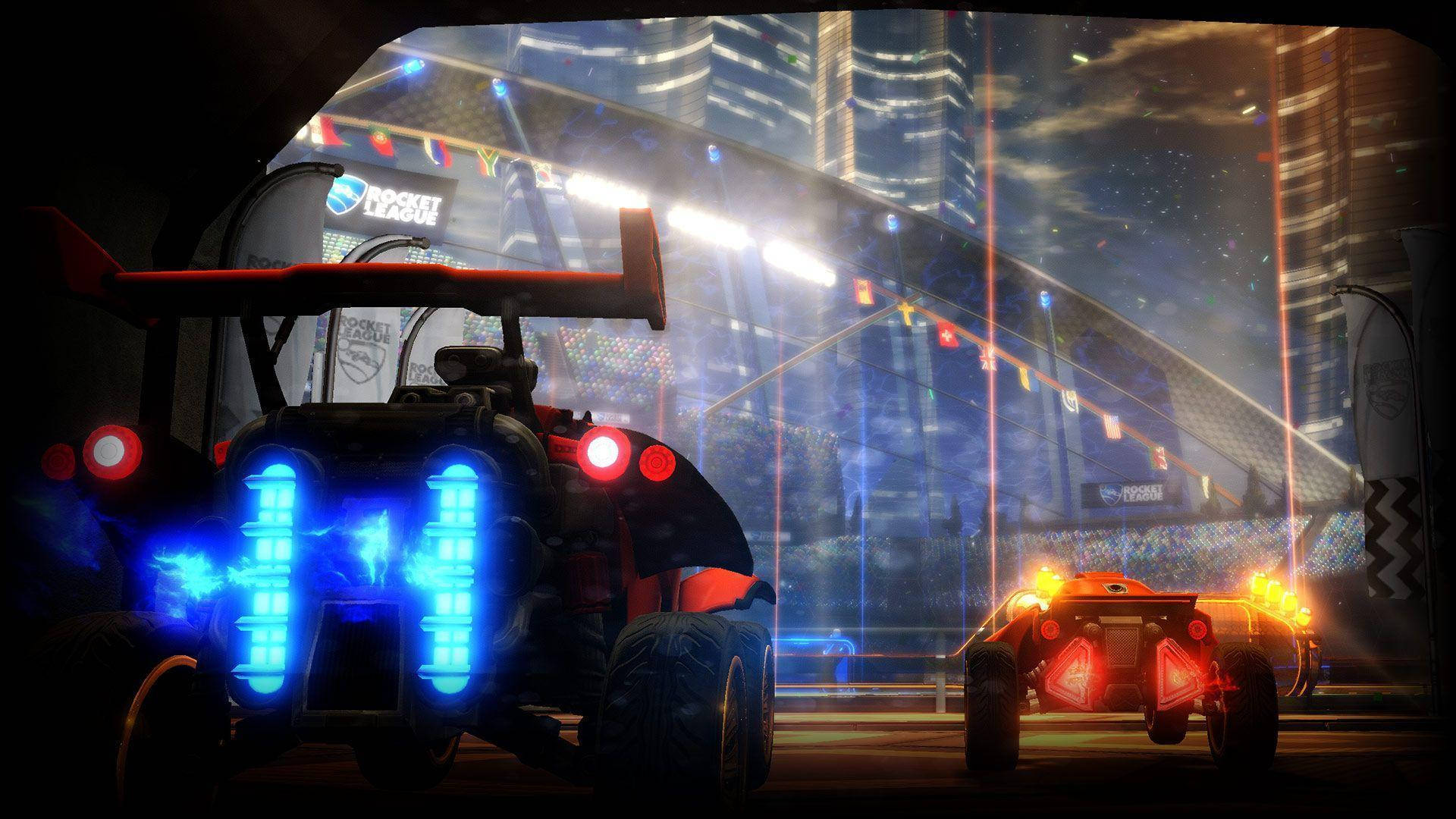 Boost your way to victory in Rocket League! Wallpaper