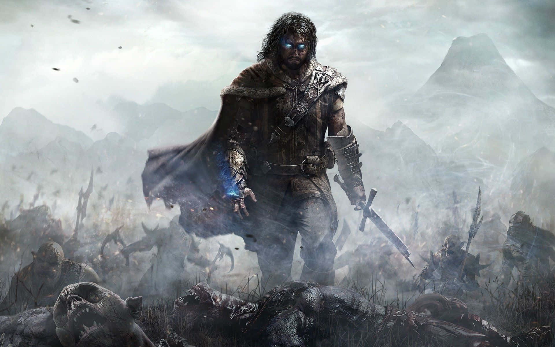 Hd Shadow Of Mordor Corpses Background