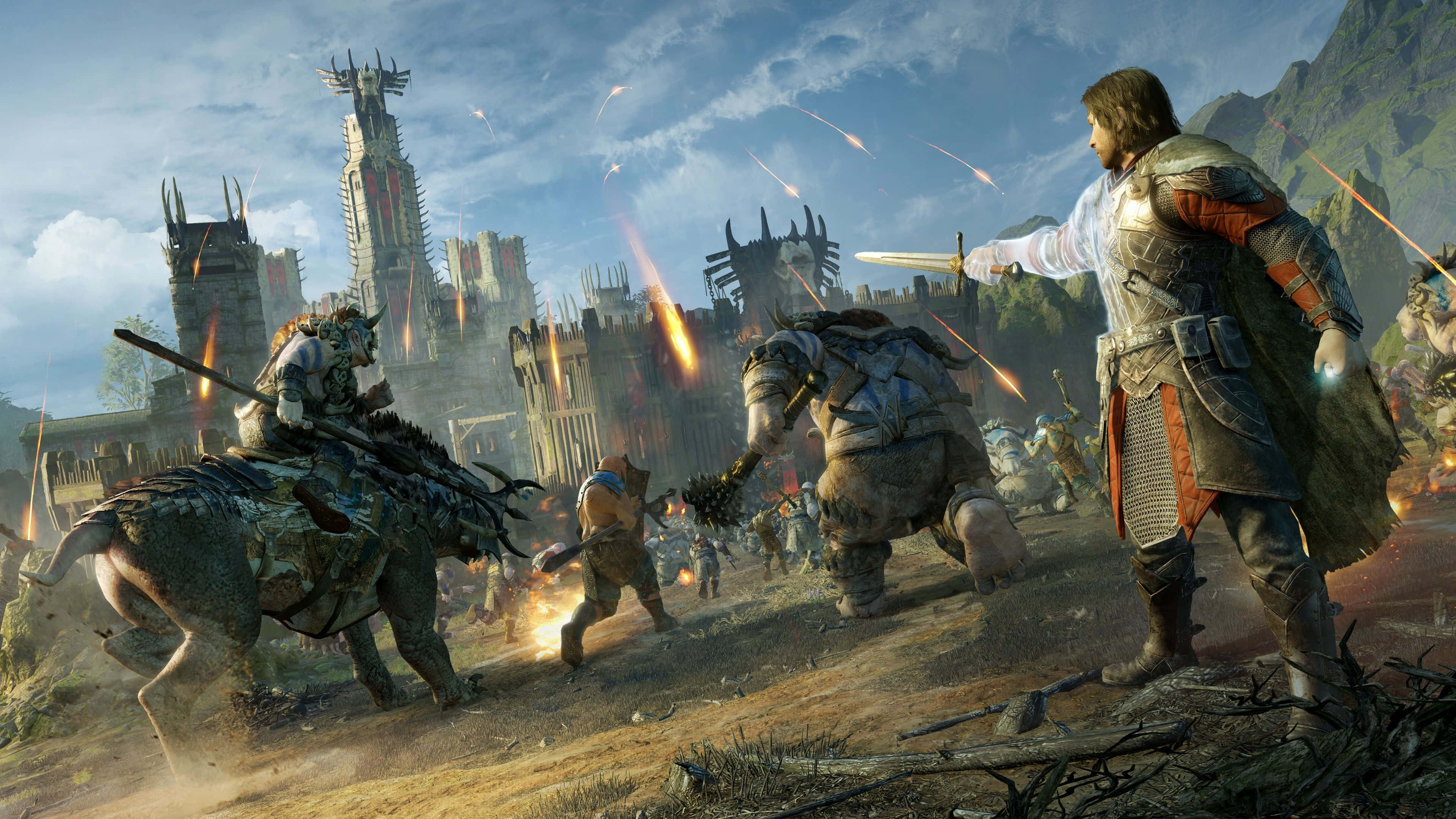 Hd Shadow Of Mordor Raid Stronghold Background