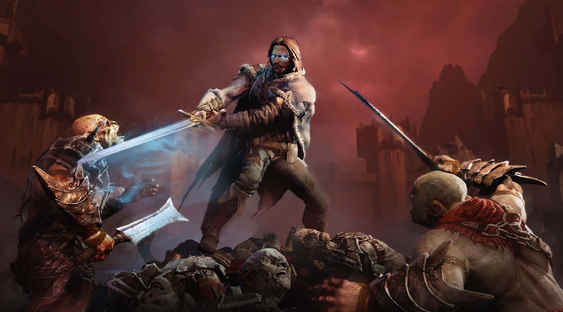 Hd Shadow Of Mordor Orc Fight Background