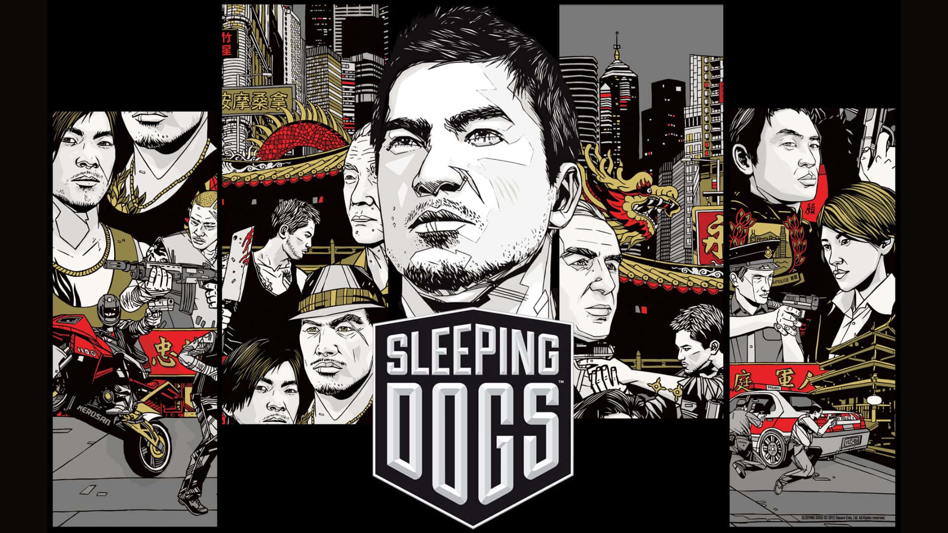 HD Sleeping Dogs Game Art Background