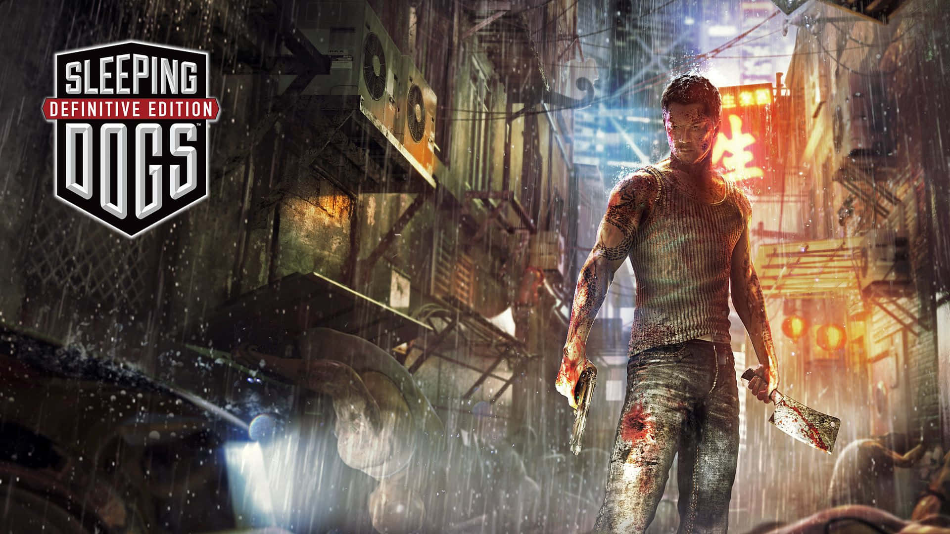 Hd Sleeping Dogs Definitive Edition Poster Background