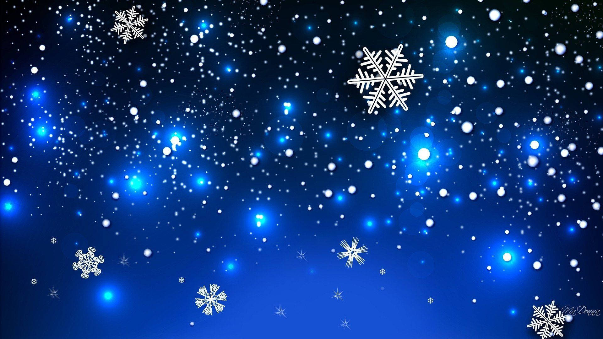 HD Snowflake Background Wallpaper