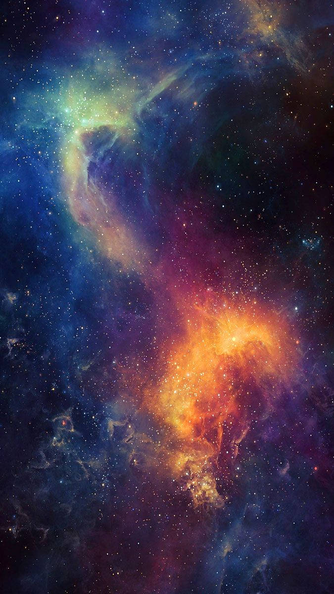 Retratode Galaxia Del Espacio En Alta Definición. Fondo de pantalla