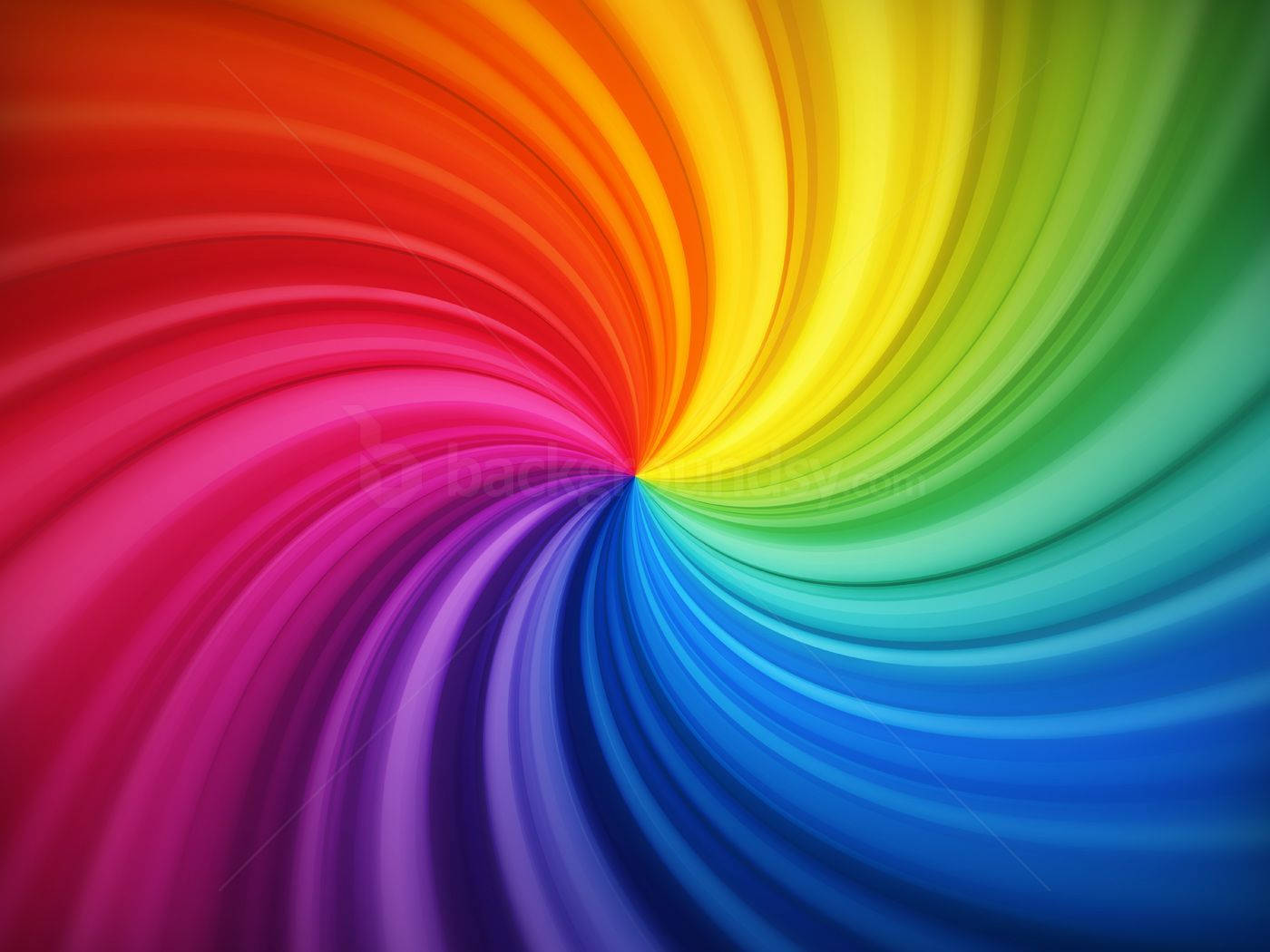 Hd Spiral Rainbow Background Wallpaper