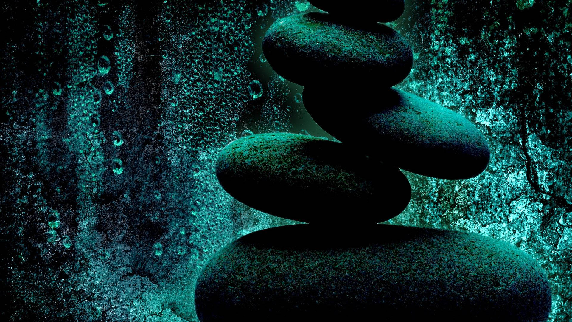 Pilhasimbólica E Equilibrada De Pedras Papel de Parede