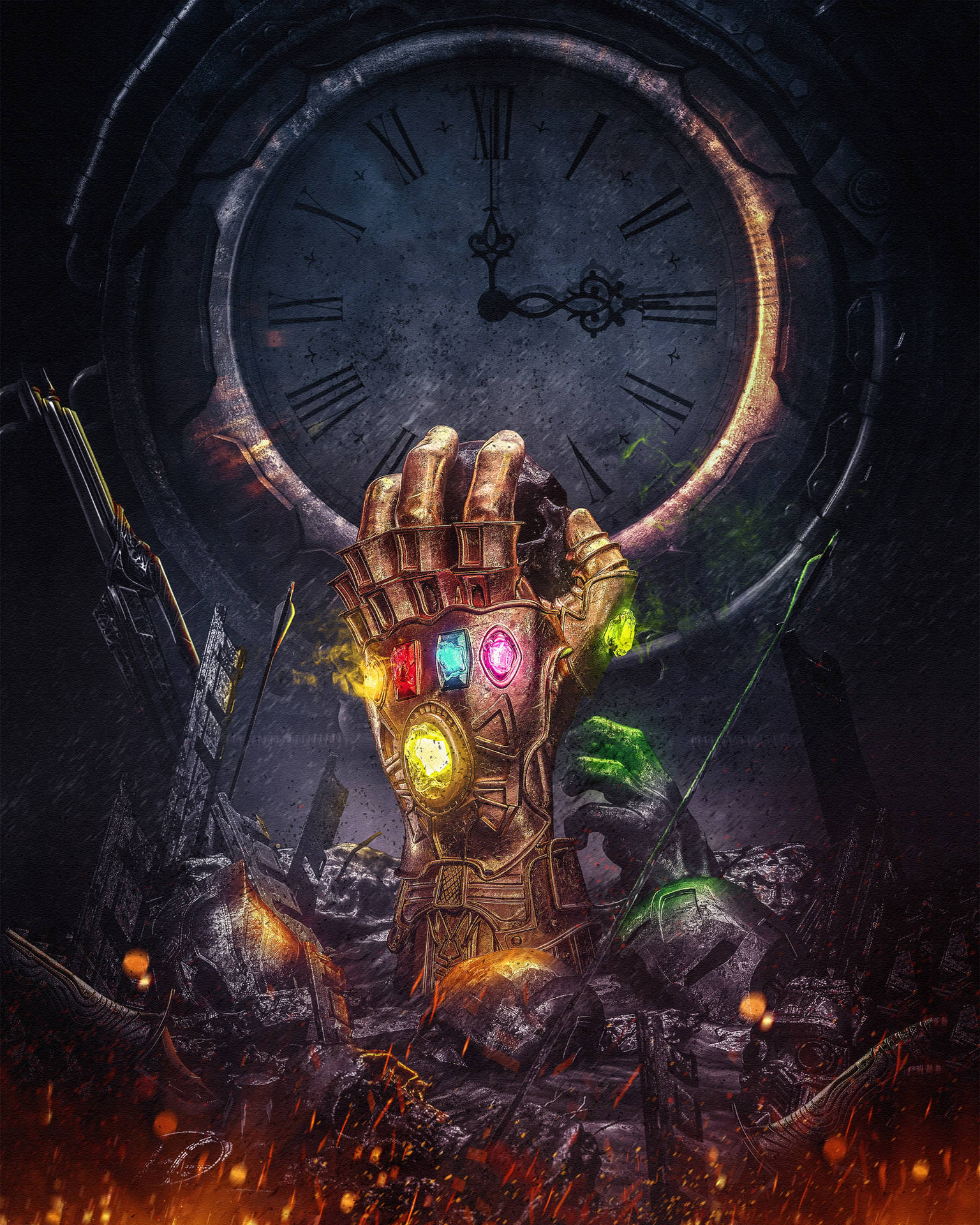 Hdsuperheld Thanos' Gauntlet Wallpaper