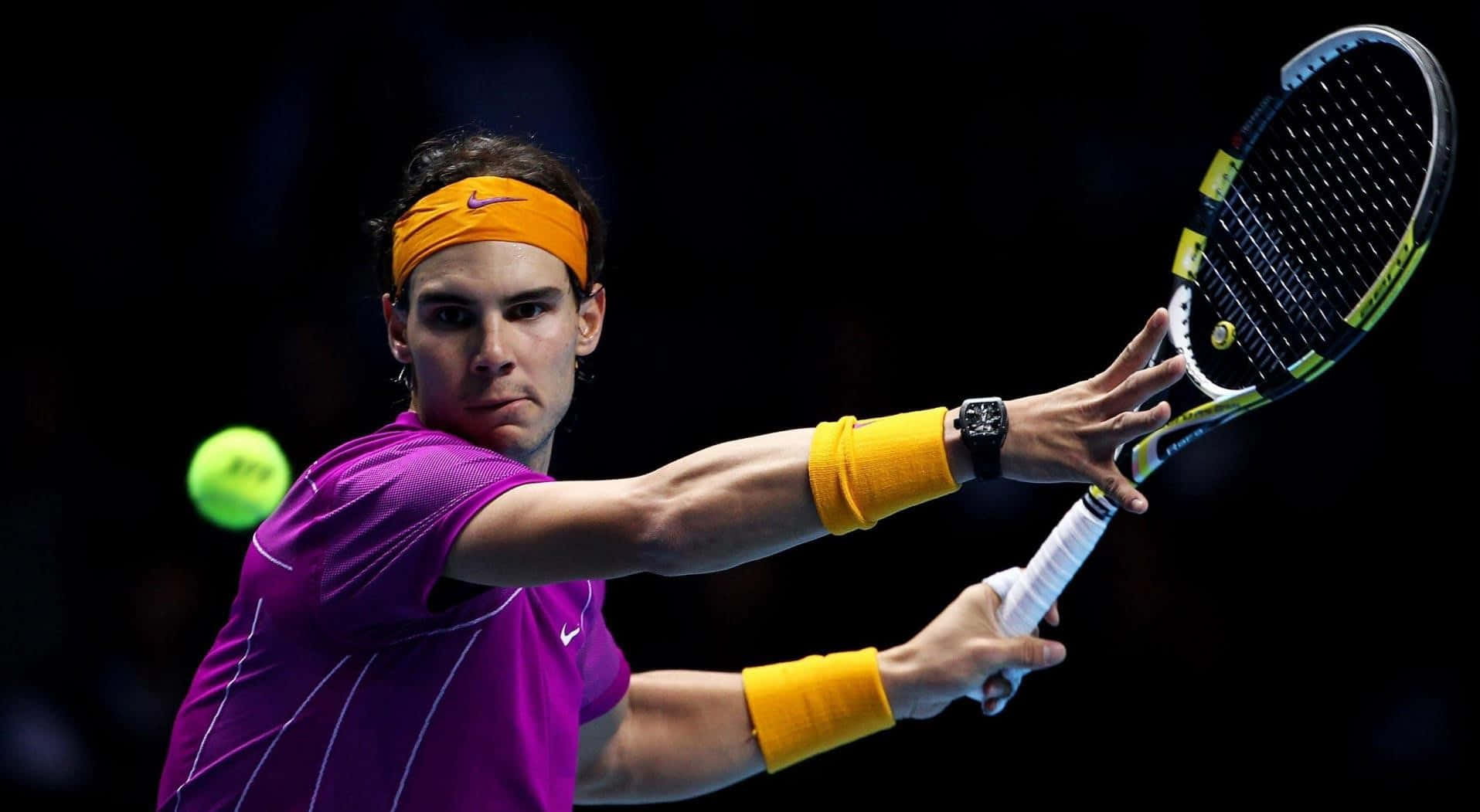 Hdwallpaper Med Tennis-spelaren Rafael Nadal Vid Atp Finals