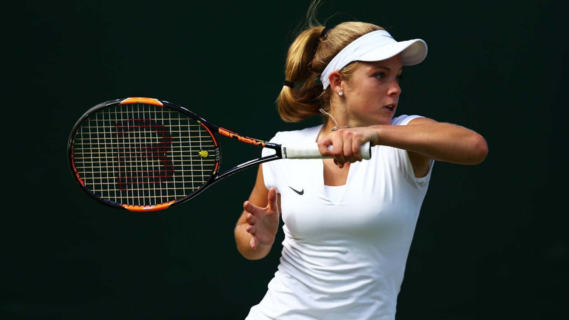 HD Britisk Tennis Spiller Katie Swan Baggrund Tapet
