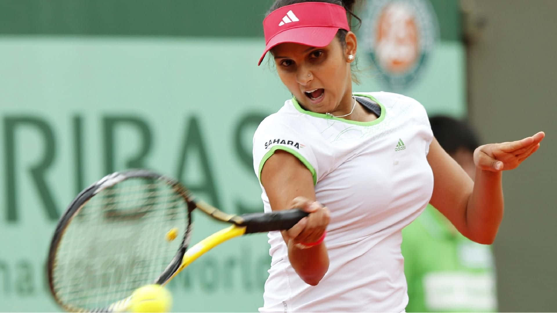 Hdhintergrundbild Der Indischen Tennisspielerin Sania Mirza