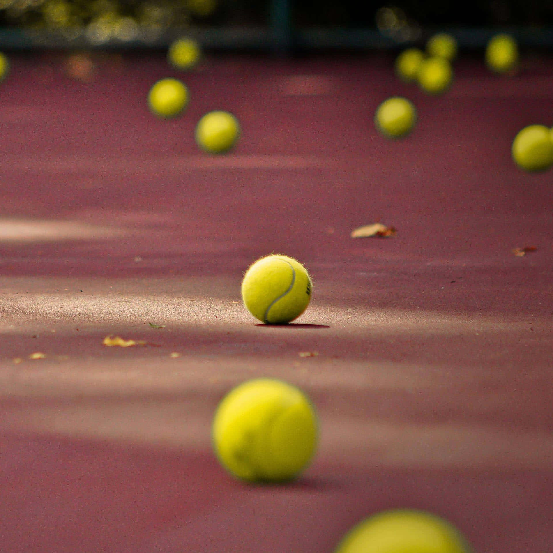 Hdgelber Tennisbälle Hintergrund