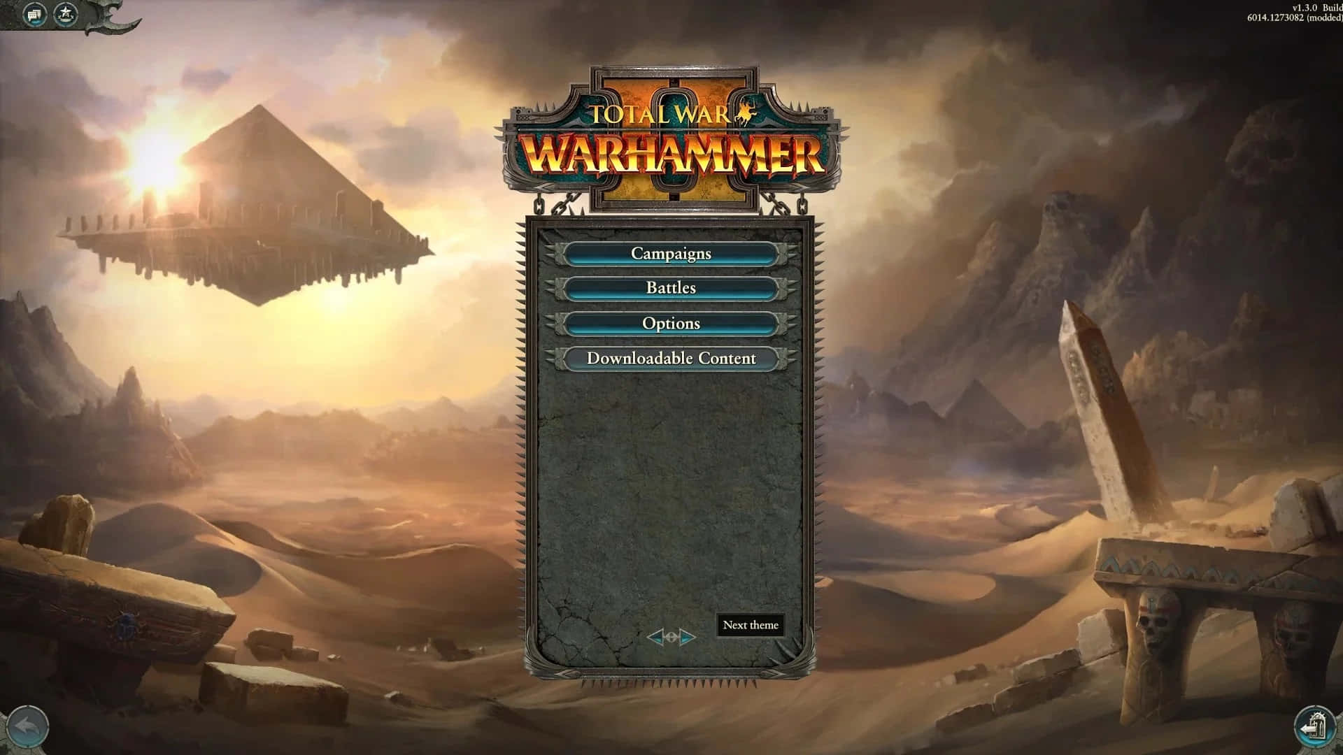 Un'immaginesuggestiva Di Un Campo Di Battaglia Nel Gioco Hd Total War Warhammer Ii