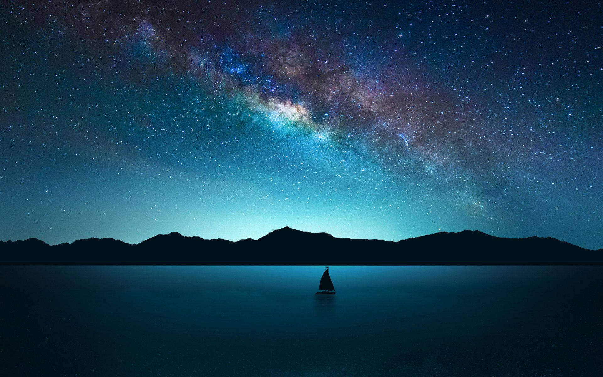 A peaceful night sky, filled with exquisite stars Wallpaper