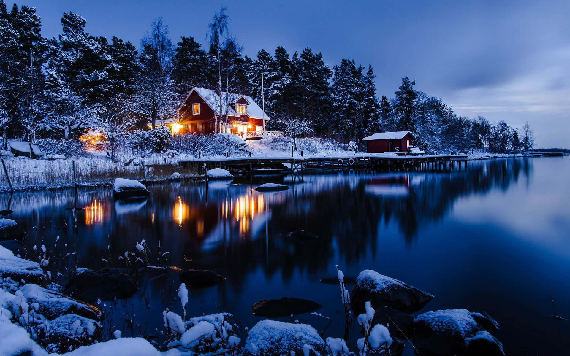 Genießensie Eine Beruhigende Winterlandschaft In All Ihrer Schönheit