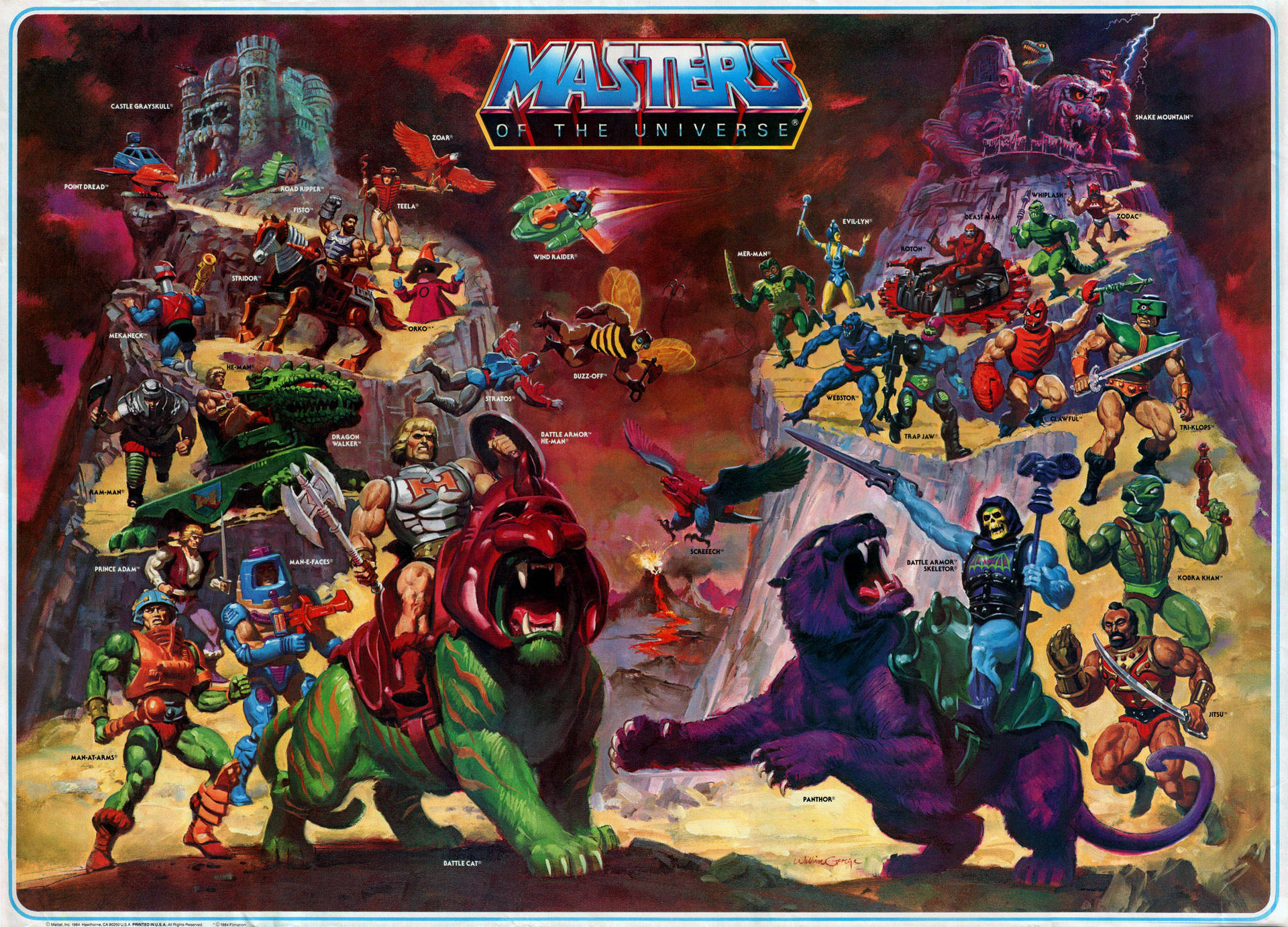 Heman Und Die Masters Of The Universe Series Poster Wallpaper