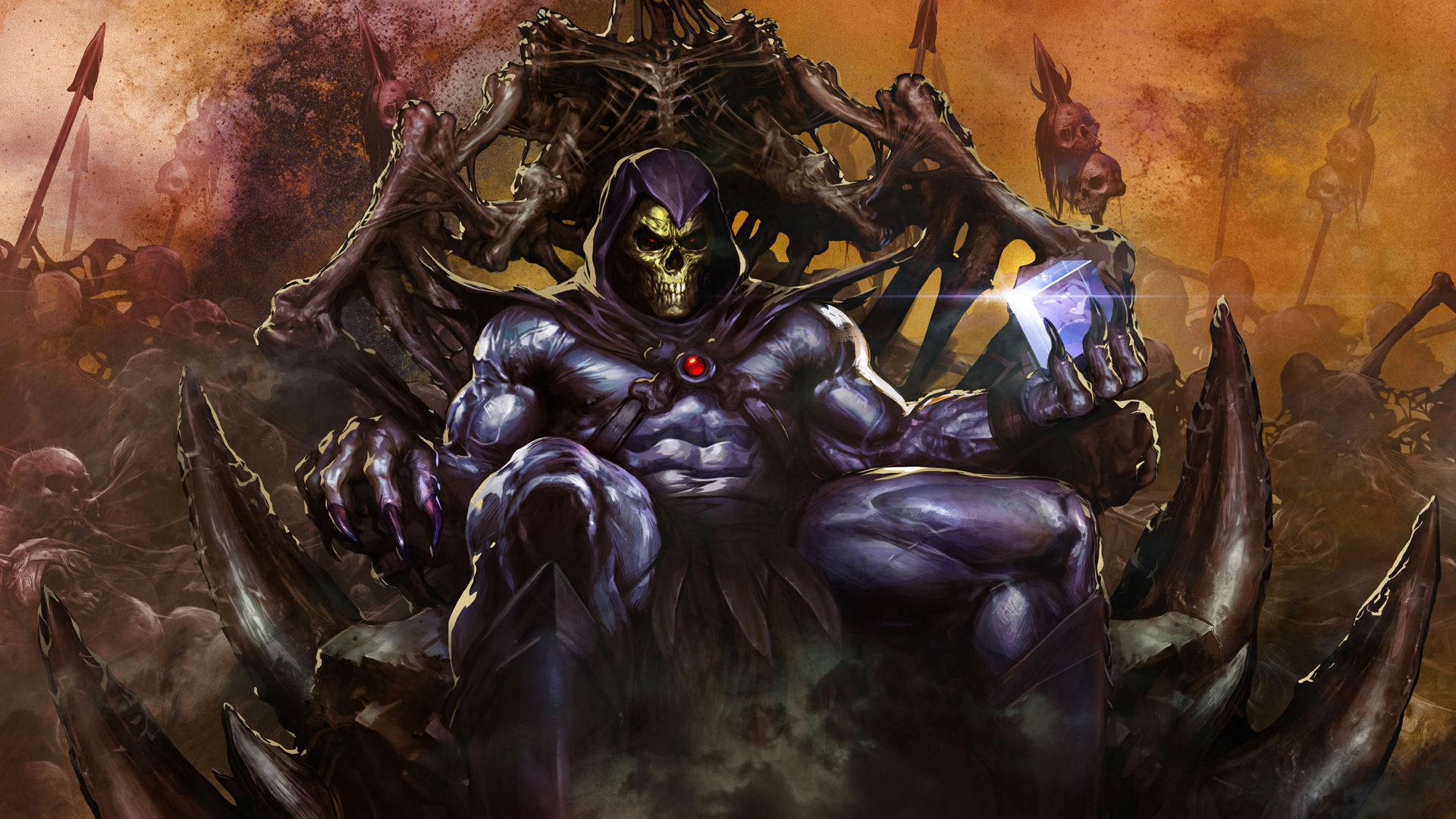 Heman Und Die Masters Of The Universe Skeletor-thron Wallpaper