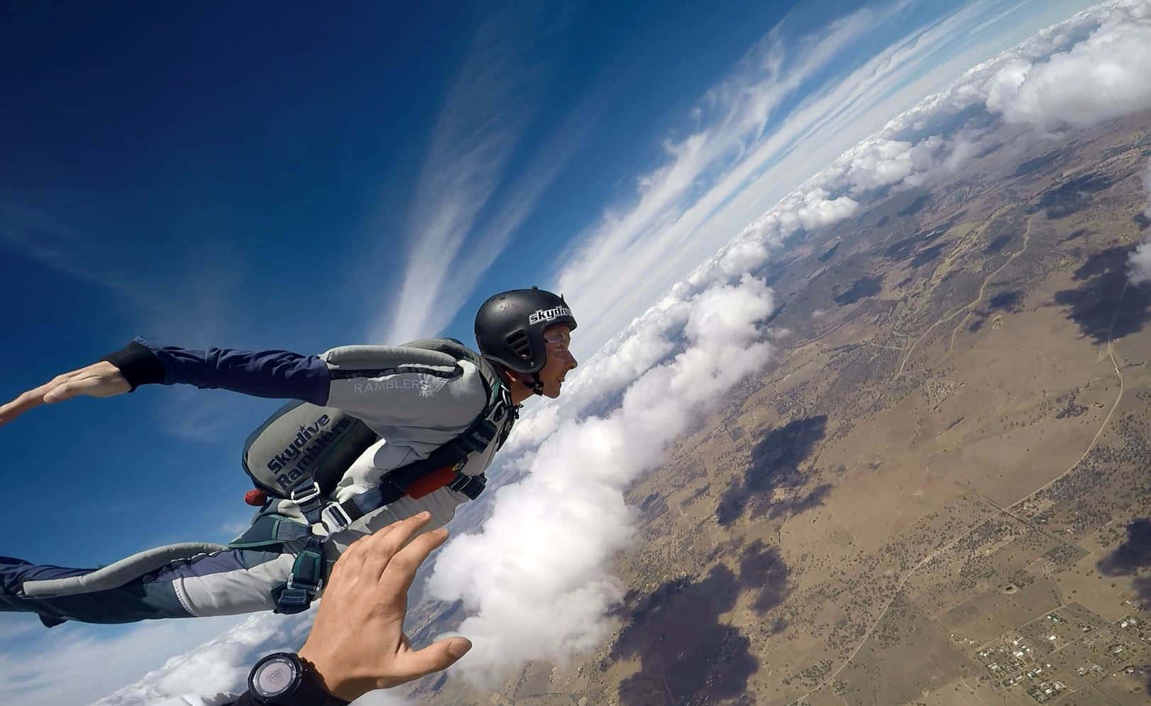 Head Down Free Falling Skydiving Picture