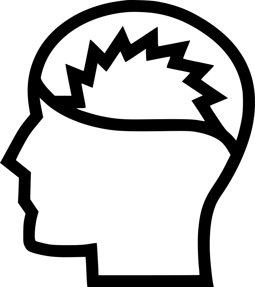 Headache Symbol Outline PNG