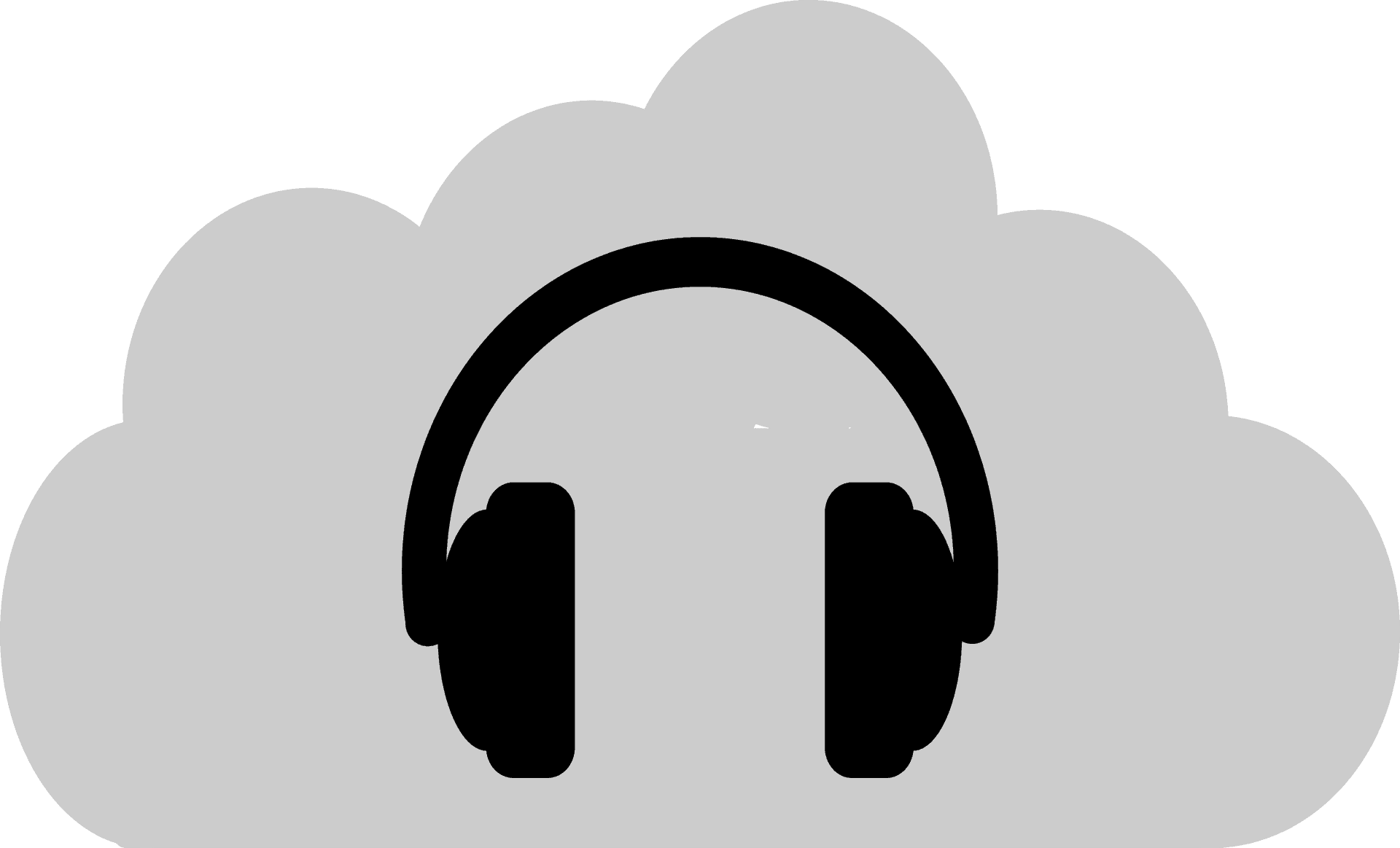 Headphones Icon Silhouette PNG