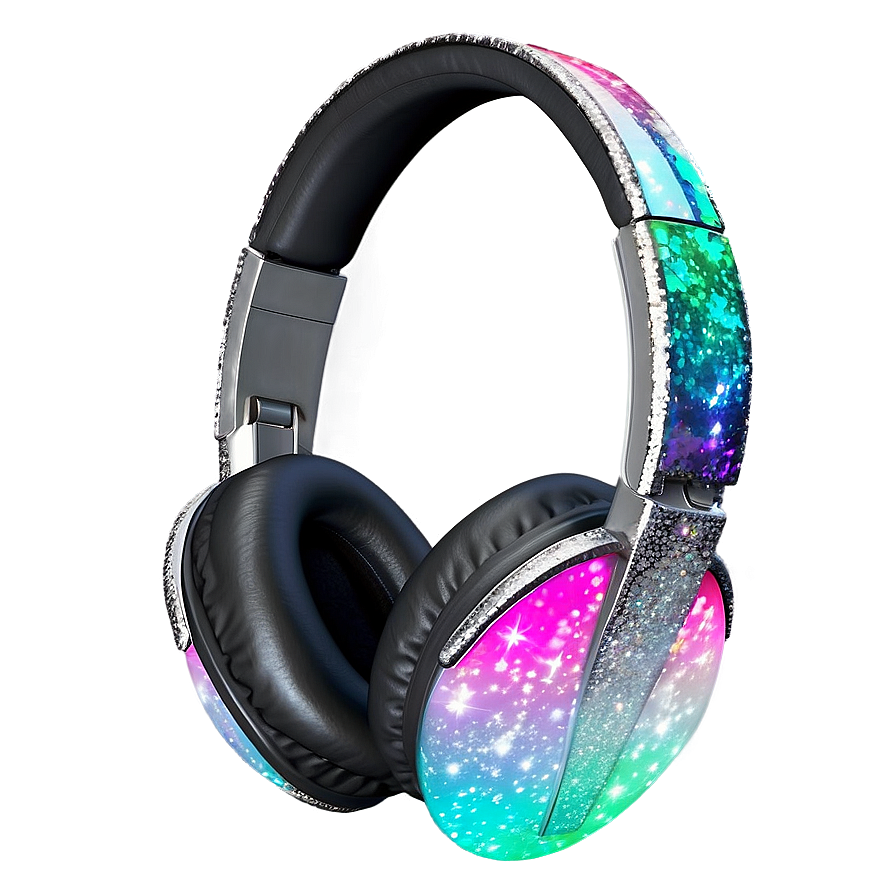 Download Headphones With Glitter Finish Png Ijk 