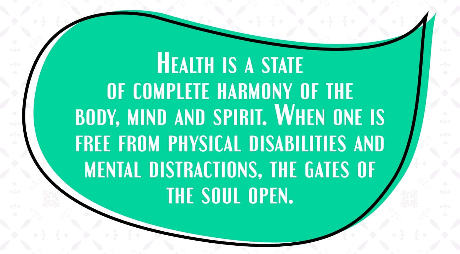 Health Harmony Quote Graphic Wallpaper
