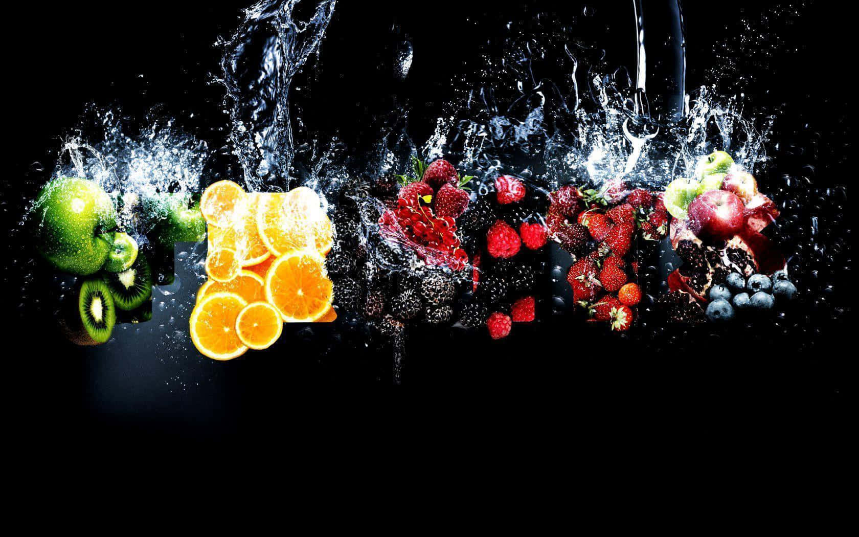 Water And Fruits Health Picture