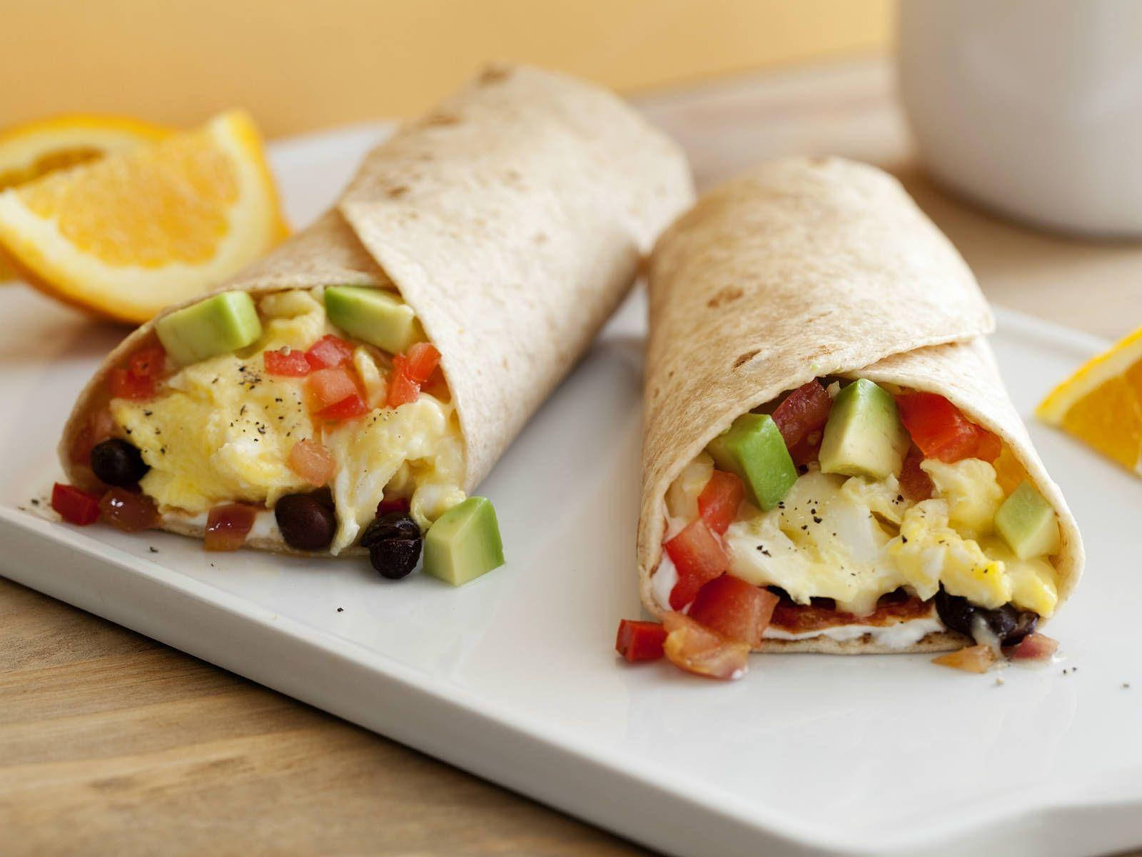 Hälsosam Frukost Burrito Wallpaper