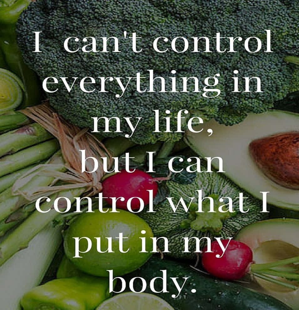 Healthy Eating Inspiration Quote Wallpaper