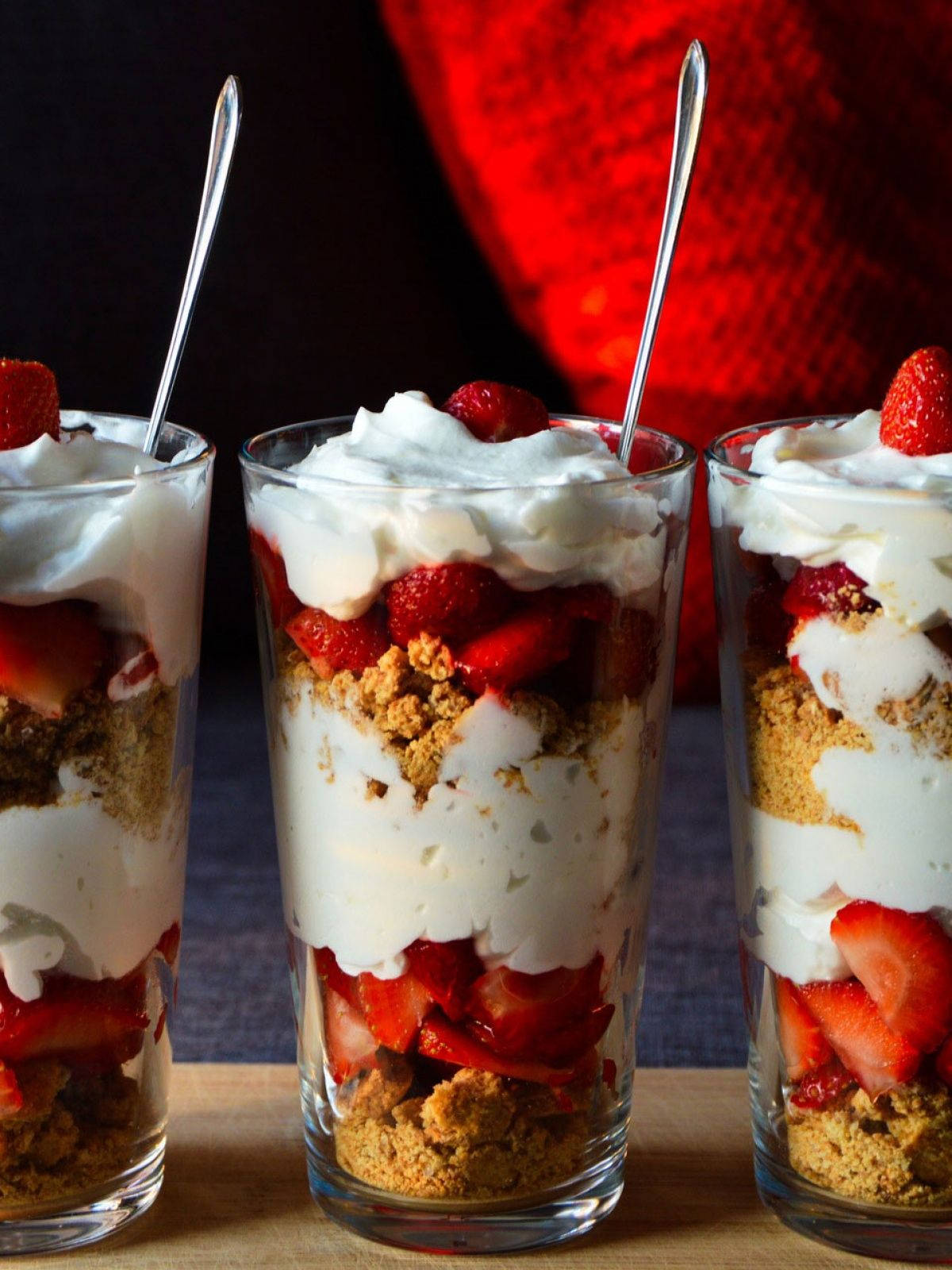 Healthy Food Oatmeal Strawberries Wallpaper