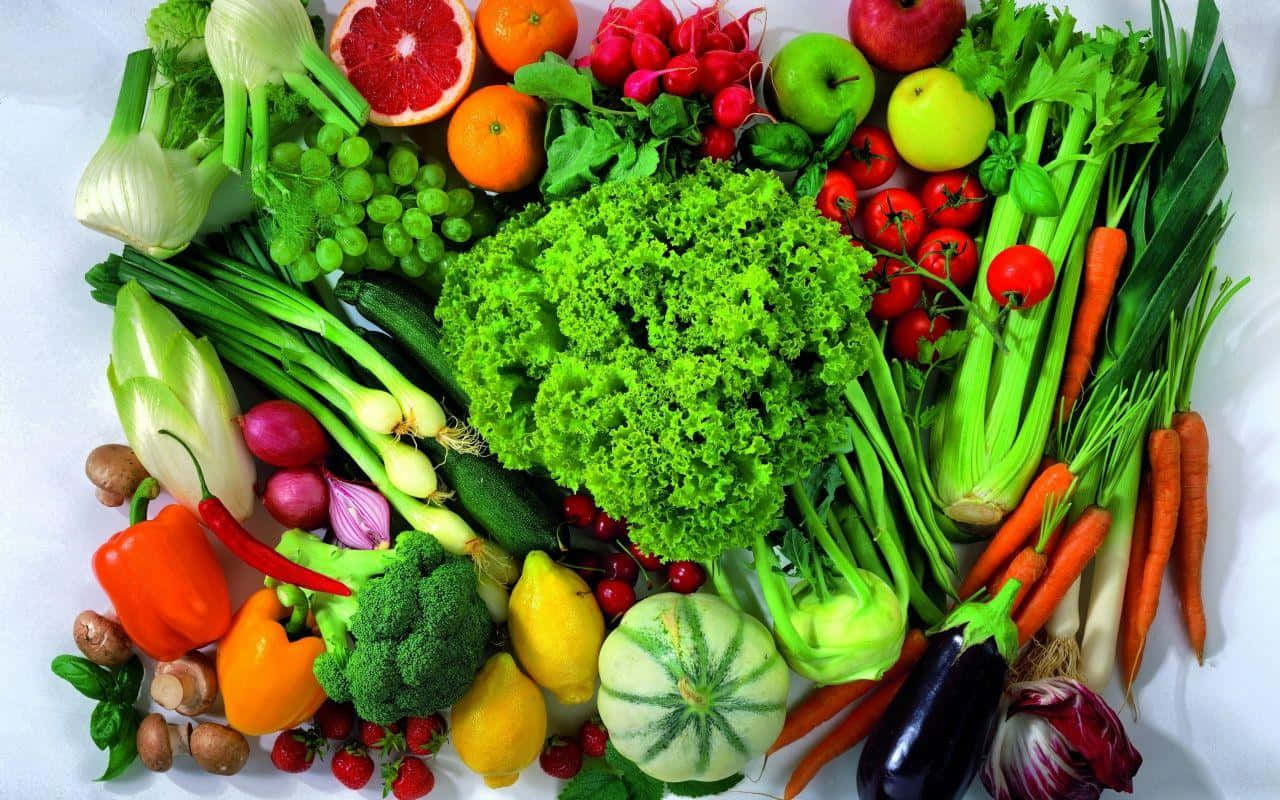 Healthy Food Pile Of Vegetables Picture