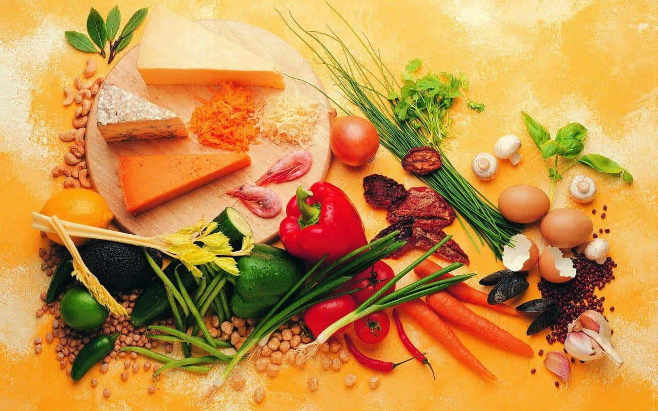 Healthy Food Vegetables Orange Aesthetic Picture