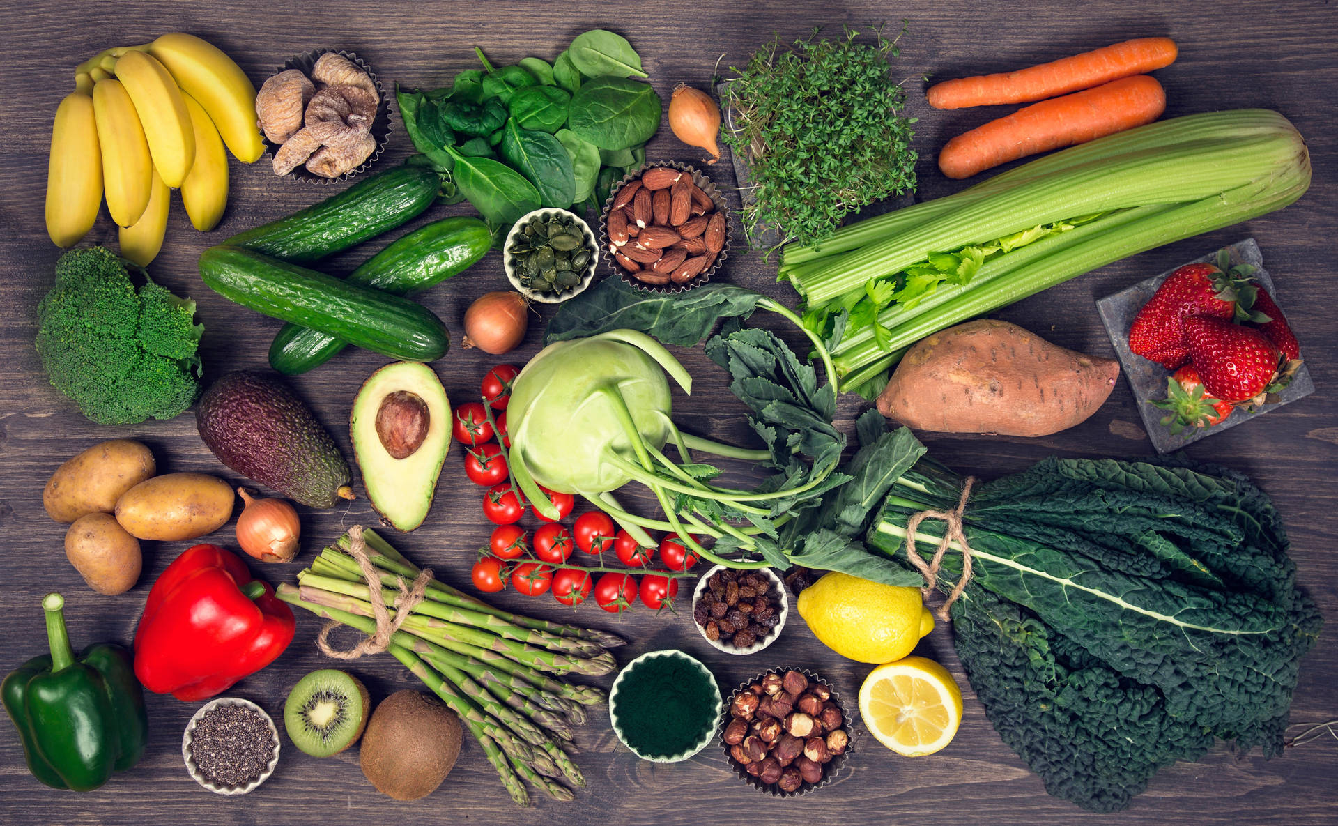 Gesundefrüchte Und Gemüse. Wallpaper