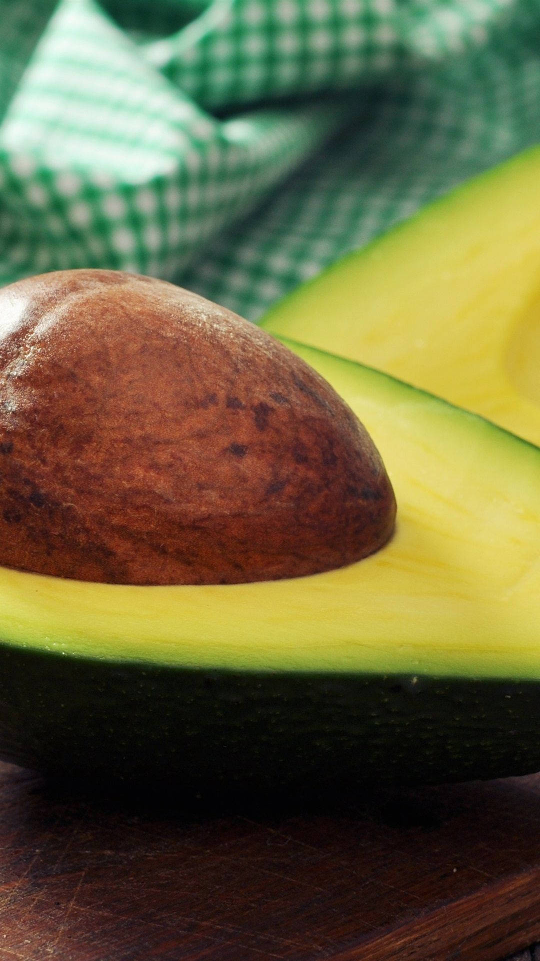 Healthy Green Flesh Avocado Fruit Portrait Picture