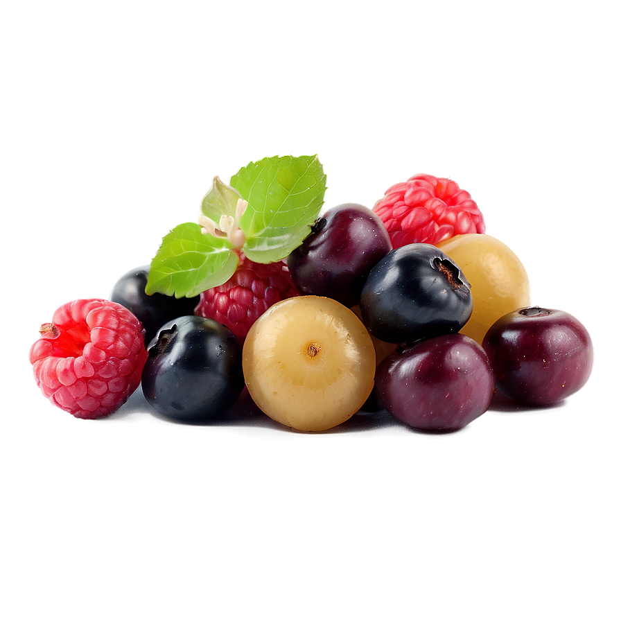 Healthy Organic Berry Mix Png Yam PNG
