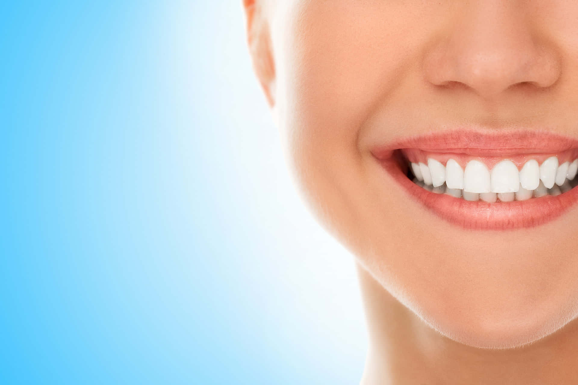 Caption: Stunning Smile with Healthy Permanent Teeth Wallpaper