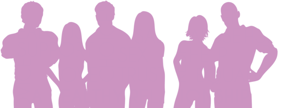 Healthy Relationship Concept Silhouette PNG