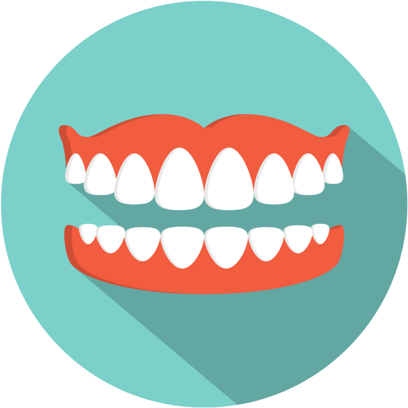 Healthy Teeth Vector Illustration PNG