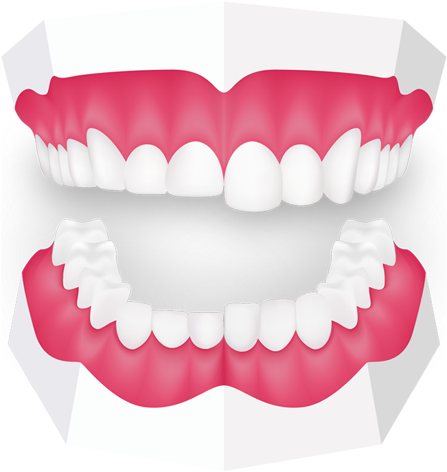 Healthy Teethand Gums Graphic PNG