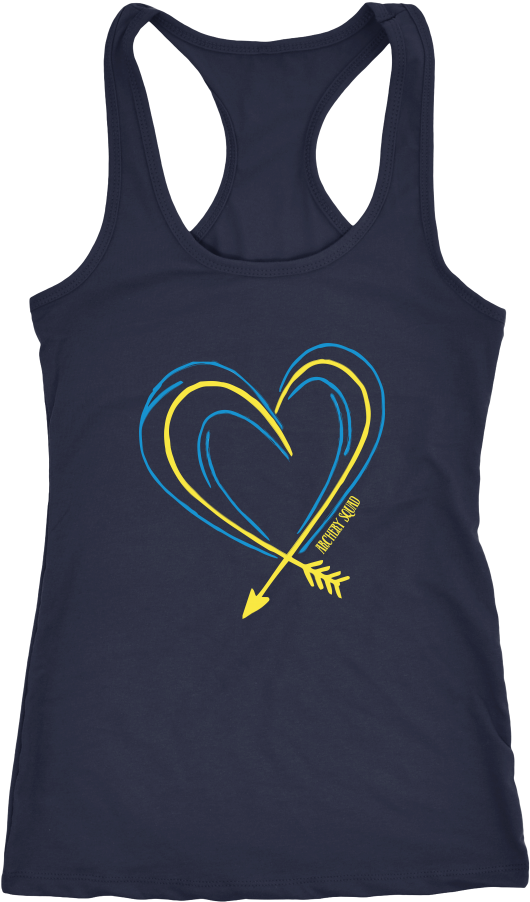 Heart Arrow Tank Top PNG