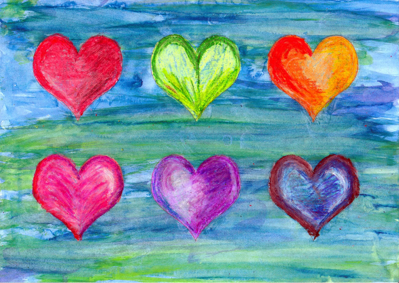 Heart Art: Where Love Meets Design Wallpaper