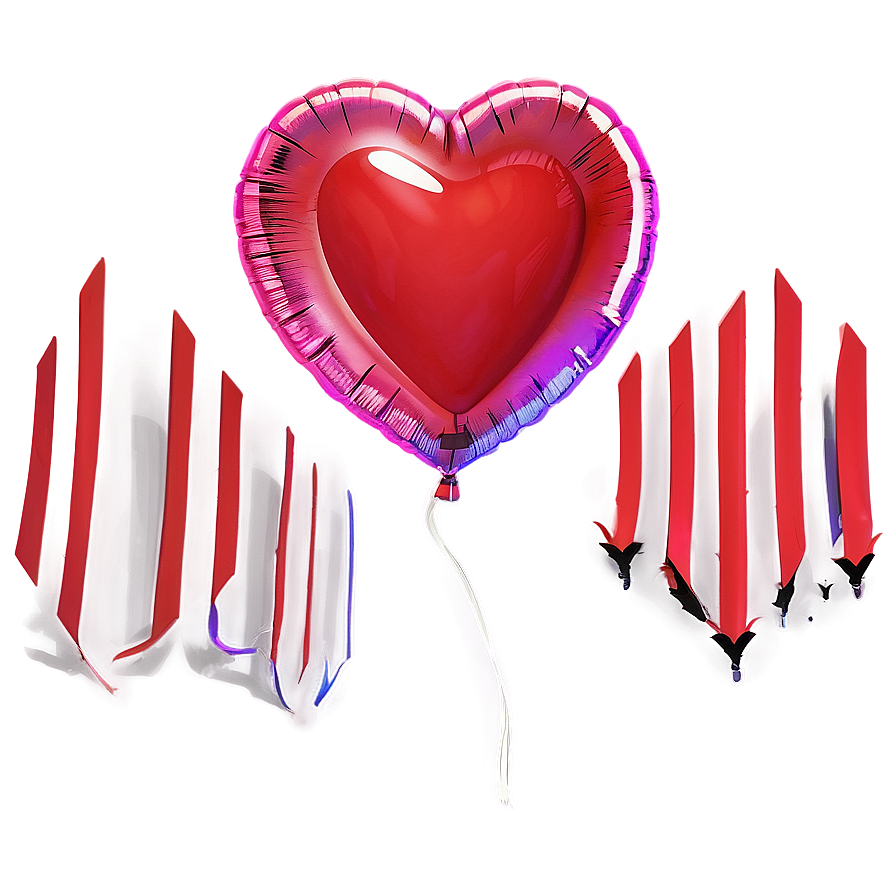 Heart Balloon Cartoon Png 6 PNG